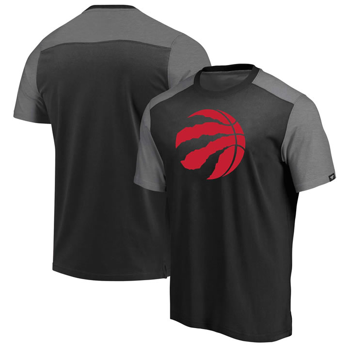 Toronto Raptors Fanatics Branded Iconic Blocked T-Shirt Black,We sell and wholesale Toronto Raptors Fanatics Branded Iconic Blocked T-Shirt Black on line form chian!